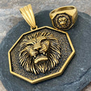 Sanity Jewelry Necklace "Sanity's Combo" - Lion Gold Pendant & Necklace (779)
