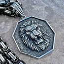 Sanity Jewelry Necklace "Sanity's Combo" - Lion - Silver Pendant & Necklace (774)