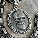 Sanity Jewelry Necklace "Sanity's Combo" - Old School Round Pendant & Necklace (769)