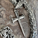 Sanity Jewelry Necklace "Sanity's Combo" - Sanity's Spike Cross Pendant & Necklace (730)