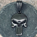 Sanity Jewelry Necklace "Sanity's Combo" - Skull Matte Black Pendant & Necklace (467)