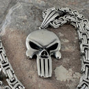 Sanity Jewelry Necklace "Sanity's Combo" - Skull Polished Pendant & Necklace (468)
