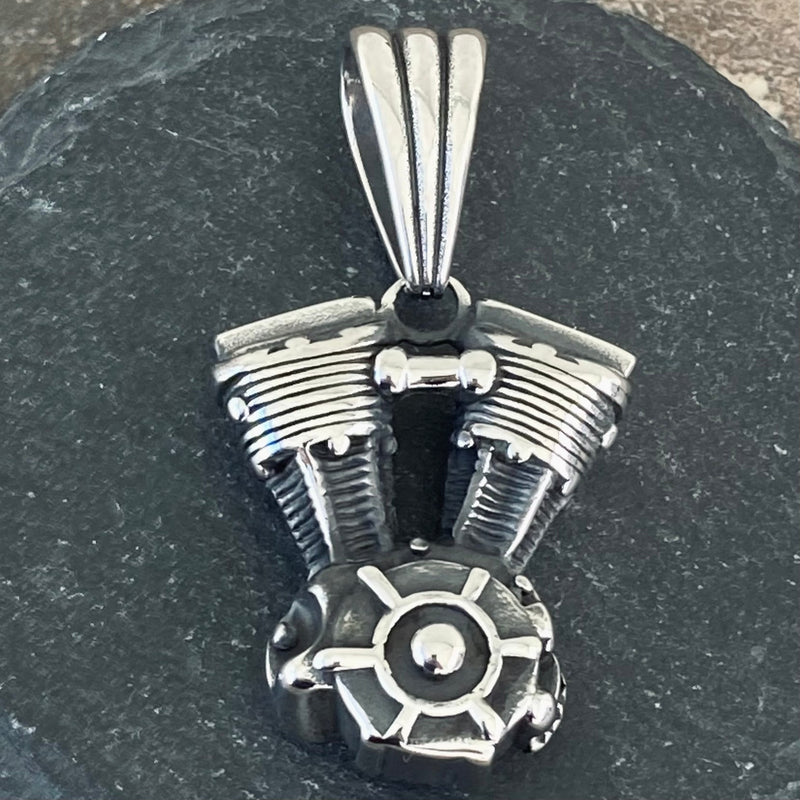 Sanity Jewelry Necklace "Sanity's Combo" - V-Twin Motor Pendant & Necklace (458)