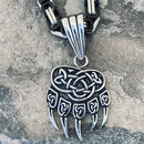Sanity Jewelry Necklace "Sanity's Combo" - Viking Bear Paw (802) & Daytona Beach Chain 1/4