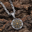 Sanity Jewelry Necklace "Sanity's Combo" - Viking - Helm of Awe - Gold & Silver Pendant & Necklace (793)