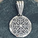 Sanity Jewelry Necklace "Sanity's Combo" - Viking - Helm of Awe - Silver Pendant & Necklace (798)