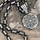 Sanity Jewelry Necklace "Sanity's Combo" - Viking - Helm of Awe - Silver Pendant & Necklace (798)
