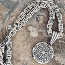 Sanity Jewelry Necklace "Sanity's Combo" - Viking - Helm of Awe - Silver Pendant & Necklace (798)