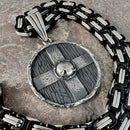 Sanity Jewelry Necklace "Sanity's Combo" - Viking Shield Pendant & Necklace (488)