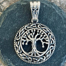Sanity Jewelry Necklace "Sanity's Combo" - Viking - Tree of Life Round - Yggdrasil Pendant & Necklace (815)