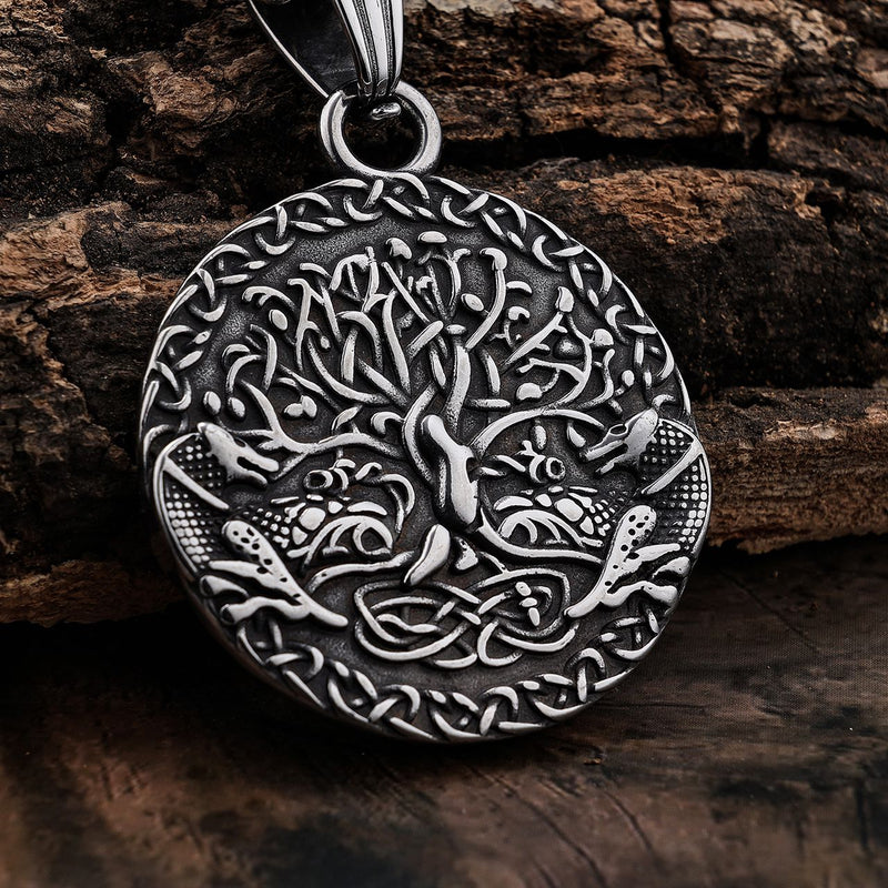 Sanity Jewelry Necklace "Sanity's Combo" - Viking - Tree of Life - Yggdrasil Pendant & Necklace (812)