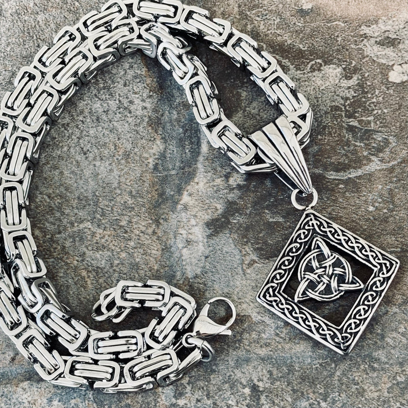Sanity Jewelry Necklace "Sanity's Combo" - Viking - Triknot Pendant & Necklace (801)