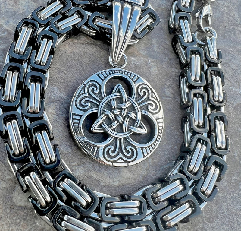 Sanity Jewelry Necklace "Sanity's Combo" - Viking - Triskele Pendant & Necklace (784)