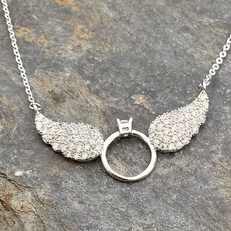 Angel Wings Necklace 925 Sterling Silver - NBCP – NBCP Watch