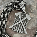Sanity Jewelry Pendant "Sanity's Combo" - American Flag - Fire Fighter Pendant & Necklace (731)