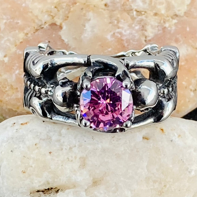 Sanity Jewelry Ring 5 Ladies Ring - 10 October Birthday - Pink Tourmaline - Size 4-11 - R116