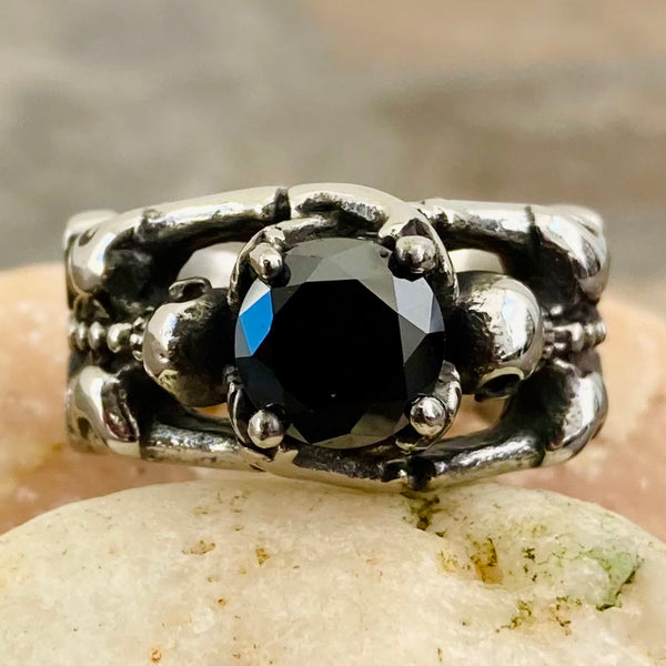Sanity Jewelry Ring 5 Ladies Ring - Black Ring - Size 4-12 - R119