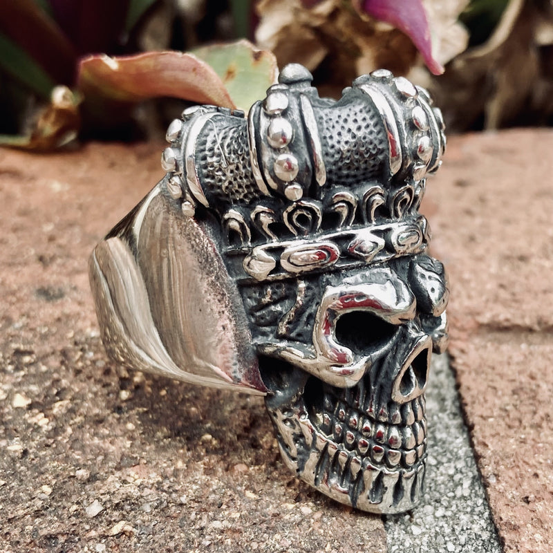 Buy Snake & Skull Ring Sterling Silver Vintage Serpent Biker SIZE 10 Gothic  Bizarre Jewelry Online in India - Etsy