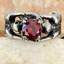 Sanity Jewelry Ring Ladies Ring - 01 January Birthday - Garnet - Size 4-11 - R107