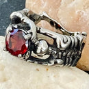 Sanity Jewelry Ring Ladies Ring - 01 January Birthday - Garnet - Size 4-11 - R107