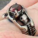 Sanity Jewelry Ring Ladies Ring - 01 January Birthday - Garnet - Size 4-11 - R107