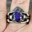 Sanity Jewelry Ring Ladies Ring - 02 February Birthday - Amethyst - Size 4-11 - R108