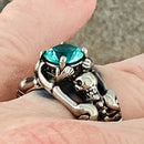 Sanity Jewelry Ring Ladies Ring - 03 March Birthday - Aquamarine - Size 4-11 - R109