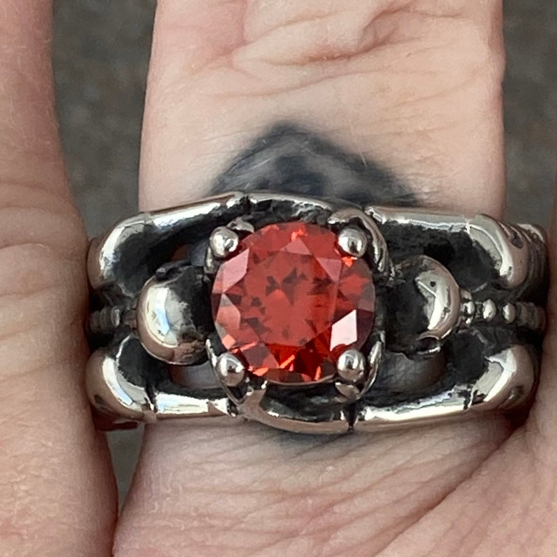 Sanity Jewelry Ring Ladies Ring - 07 July Birthday - Ruby - Size 4-11 - R113