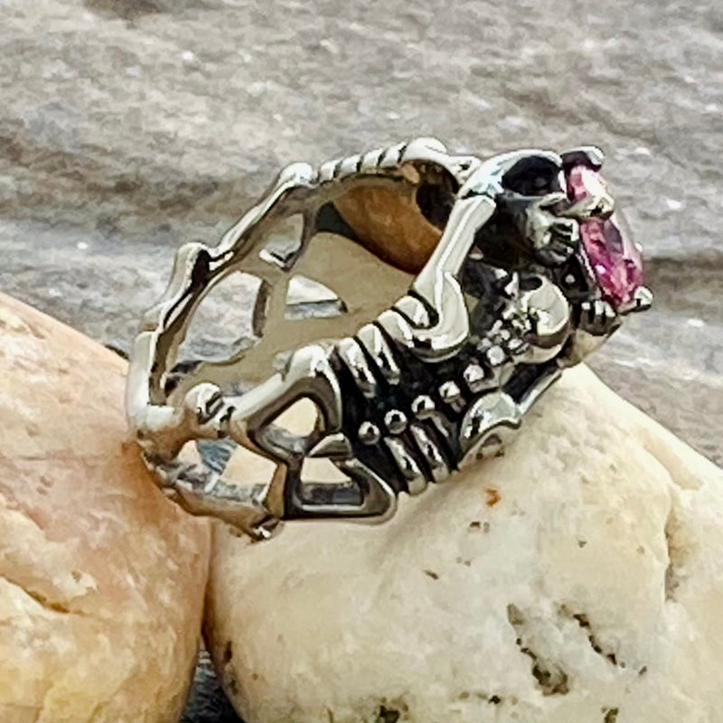 Sanity Jewelry Ring Ladies Ring - 10 October Birthday - Pink Tourmaline - Size 4-11 - R116