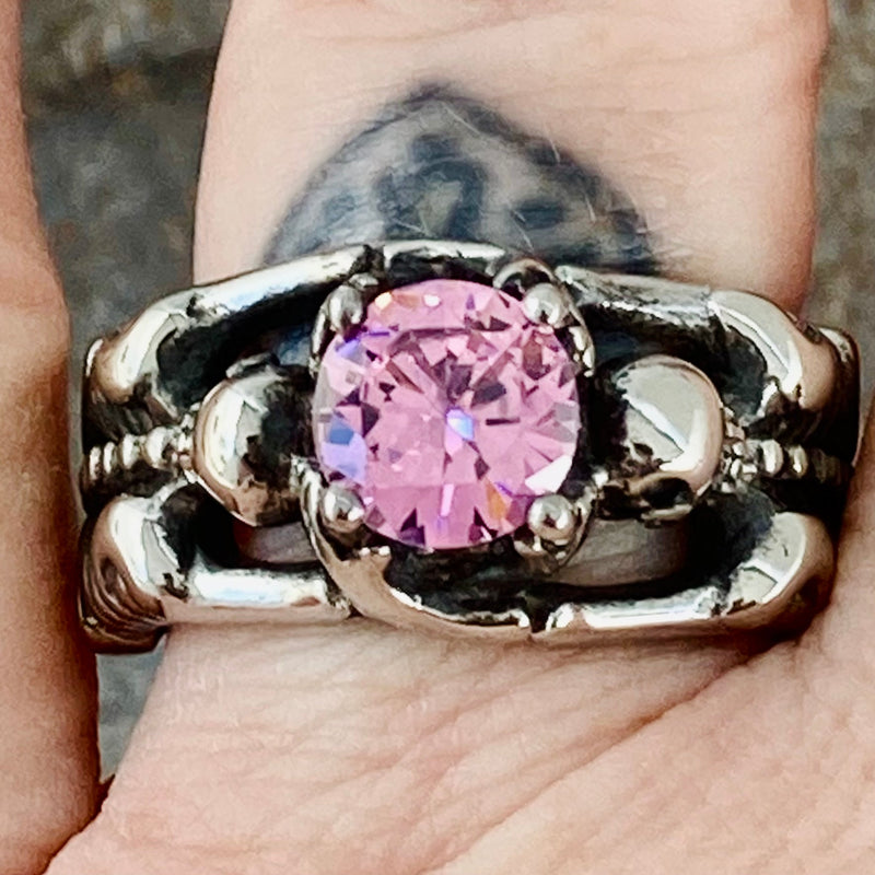 Sanity Jewelry Ring Ladies Ring - 10 October Birthday - Pink Tourmaline - Size 4-11 - R116