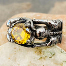 Sanity Jewelry Ring Ladies Ring - 11 November Birthday - Citrine - Size 4-11 - R117