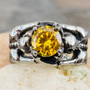 Sanity Jewelry Ring Ladies Ring - 11 November Birthday - Citrine - Size 4-11 - R117