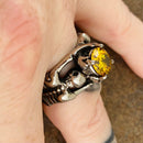 Sanity Jewelry Ring Ladies Ring - 11 November Birthday - Citrine - Size 4-11 - R117