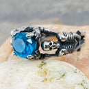 Sanity Jewelry Ring Ladies Ring - 12 December Birthday - Blue Topaz - Size 4-11 - R118