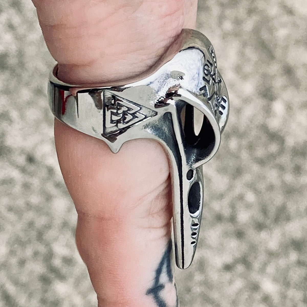 Viking Raven Skull W/ Compass - SLC92 CLEARANCE