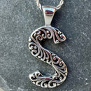 SANITY JEWELRY® S / 16" Stainless Steel Classic Chain Ladie's Letter Pendants