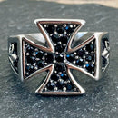 Sanity Jewelry Skull Ring 10 Cross Ring - Matthew's - Sizes 5-17 - R44