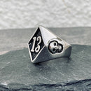 Sanity Jewelry Skull Ring 13 Ring - Silver - Sizes 7-18  - R41