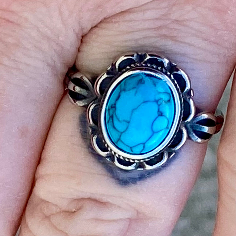 Sterling Silver Mens Scorpion Ring with Shine Dark Blue Zircon Gemstone »  Anitolia