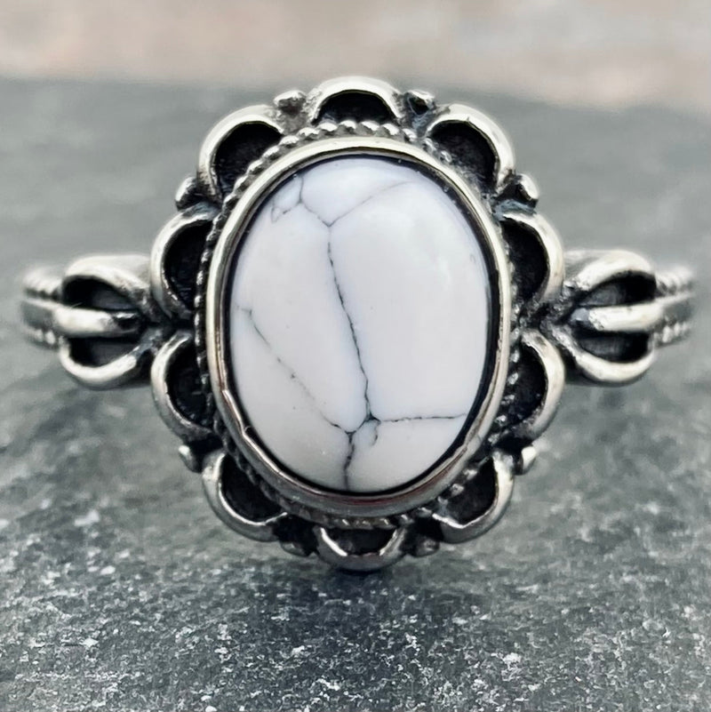 Flower Embellished Spoon Ring – Sterling Silver Plated, Adjustable Size 5-11, Women’s Fashion Ring, New With Tags
