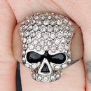 Sanity Jewelry Skull Ring Bling Skull Ring - White - Sizes 4-12 - R48