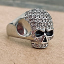 Sanity Jewelry Skull Ring Bling Skull Ring - White - Sizes 4-12 - R48