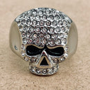 Sanity Jewelry Skull Ring Bling Skull Ring - White - Sizes 4-12 - R48