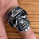 Bone Crusher Collection - Cruiser - Sizes 9-16 - R12 Ring Biker Jewelry Skull Jewelry Sanity Jewelry Stainless Steel jewelry