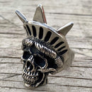 Bone Crusher Collection - Lady Liberty - Sizes 9-17 - R129 Ring Biker Jewelry Skull Jewelry Sanity Jewelry Stainless Steel jewelry