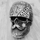 Bone Crusher Collection - Old School - Sizes 8-16 - R15 Skull Ring Biker Jewelry Skull Jewelry Sanity Jewelry Stainless Steel jewelry