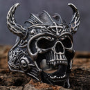 Sanity Jewelry Skull Ring "Bone Crusher Collection" - Valhalla Viking Skull - Sizes 8-16 - R18