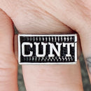 Sanity Jewelry Skull Ring C*nt Ring - Sizes 5-11 - R49