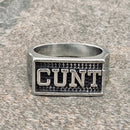 Sanity Jewelry Skull Ring C*nt Ring - Sizes 5-11 - R49