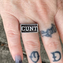 Sanity Jewelry Skull Ring C*nt Ring - Sizes 5-11 - R49